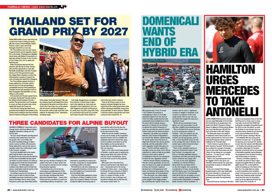 Auto Action digital magazine - Latest F1 News