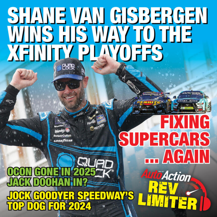 Shane van Gisbergen wins his way to the xfinity playoffs. Auto Action RevLimiter Podcast.