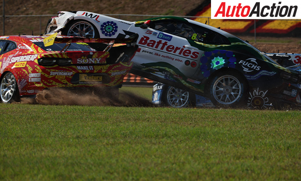 Cooper Murray and Andre Heimgartner had a coming together in Darwin.