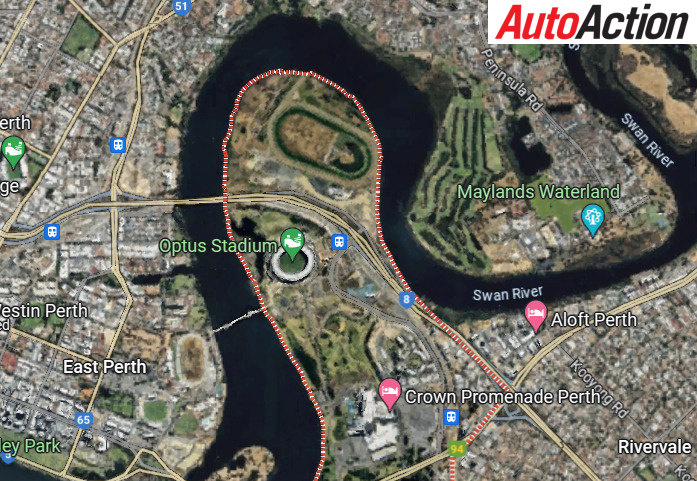 Burswood Park, WA. Image: Google Maps