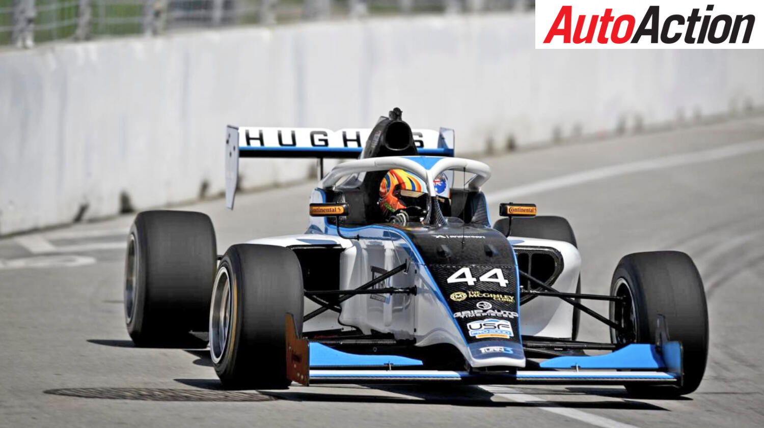 Hughes Racing Logo HUGHES TAKES TORONTO UNDER MAXIMUM PRESSURE - Auto Action