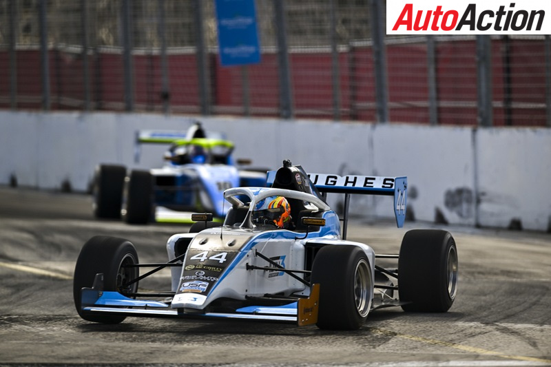 Hughes Racing Logo Hughes in box seat for Road to Indy title - Auto Action