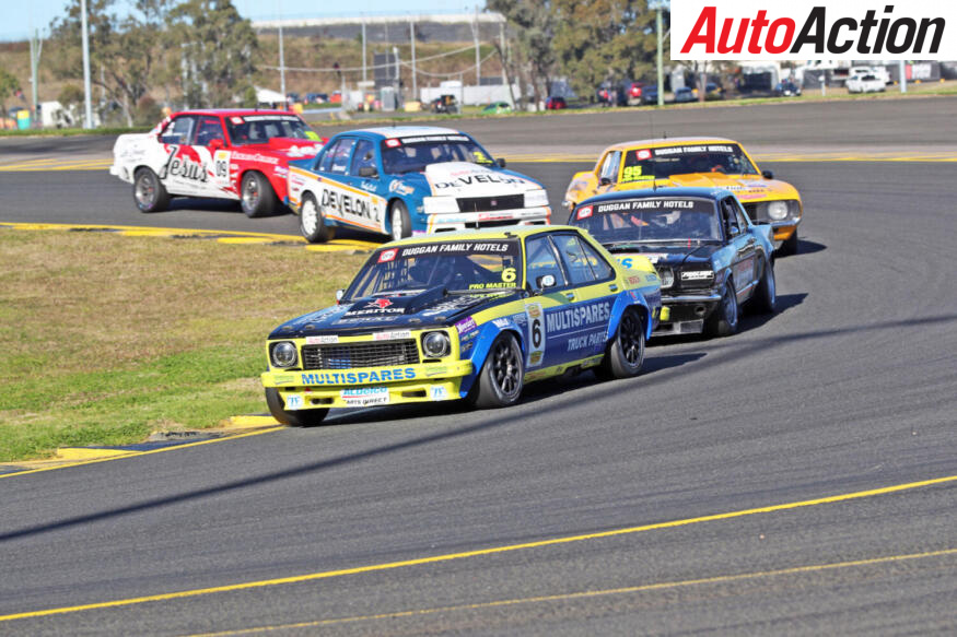 Touring Car Masters - Ryan Hansford, leads Jamie Tilley and Joel Heinrich fight it out.