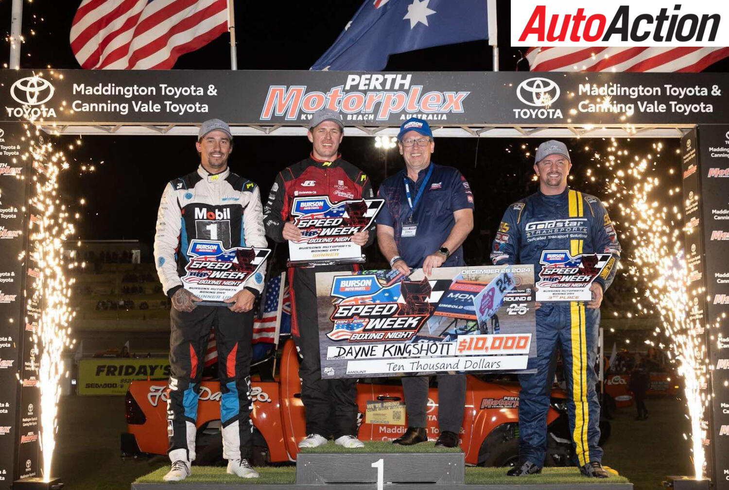 kingshott on the podium in perth
