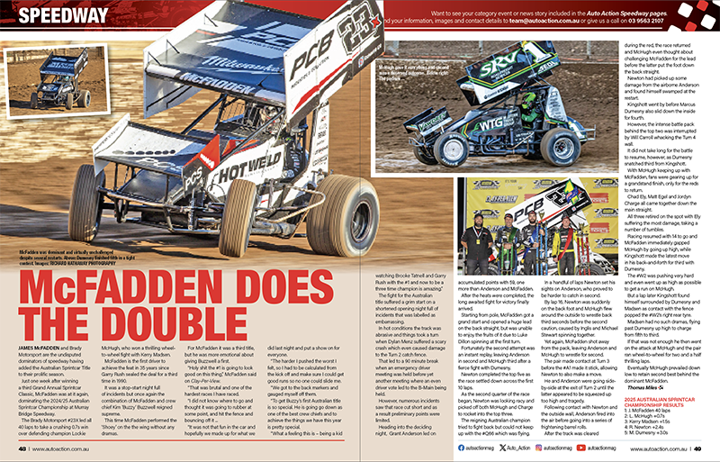 McFadden does the double - latest free digital issue of Auto Action.