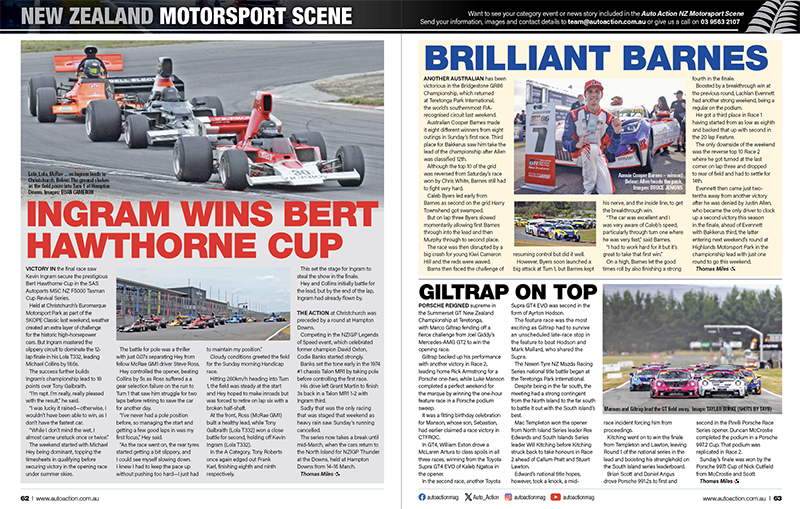 New Zealand motorsport scene - latest free digital issue of Auto Action.