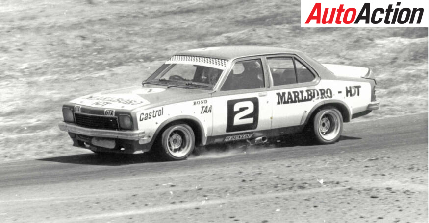 Colin Bond in the recently developed HDT SL/R5000 L34 on his way to taking victory at Philip Island 1974-Auto Action Archives