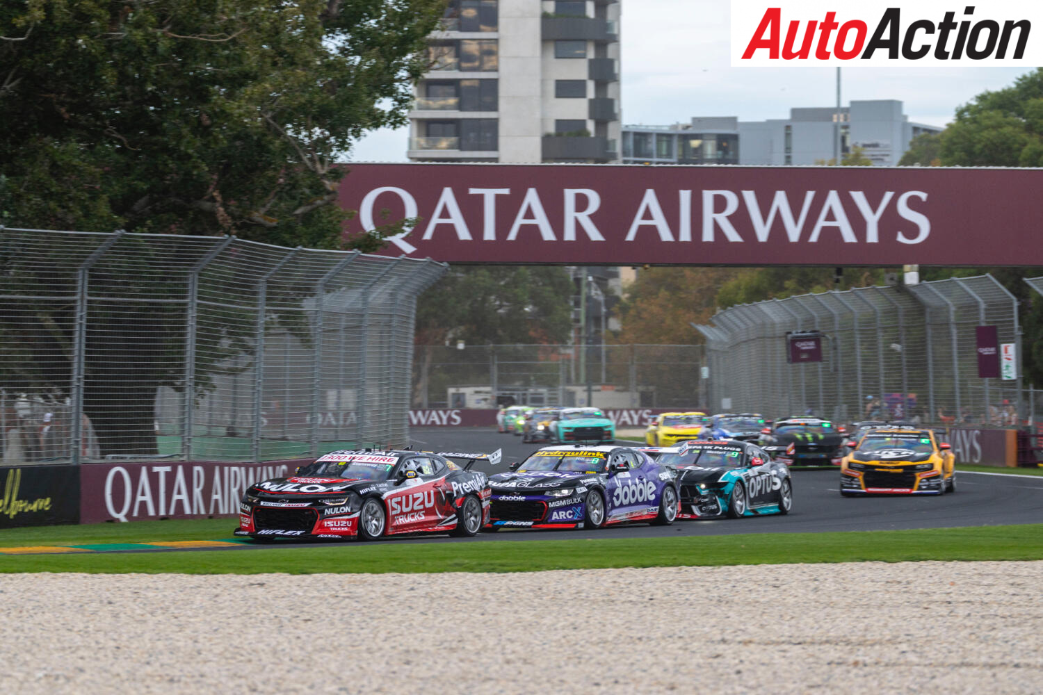 stanaway leads a train of cars