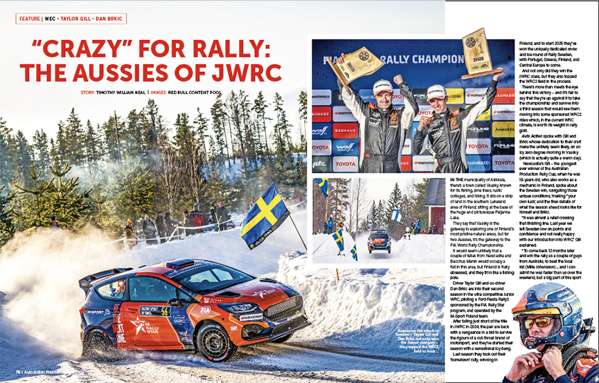 Aussie Rally drivers Taylor Gill and co-driver Dan Brkic are into their second season in the ultra-competitive Junior WRC