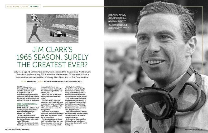 Auto Action 1904-Jim Clark 1965 Spread - Auto Action