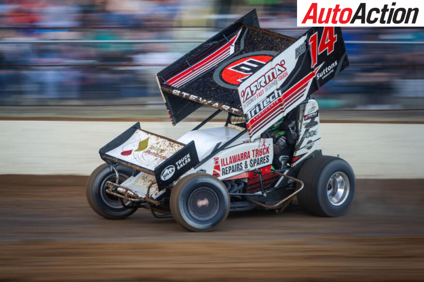 Michael Stewart racing at ACT Speedway