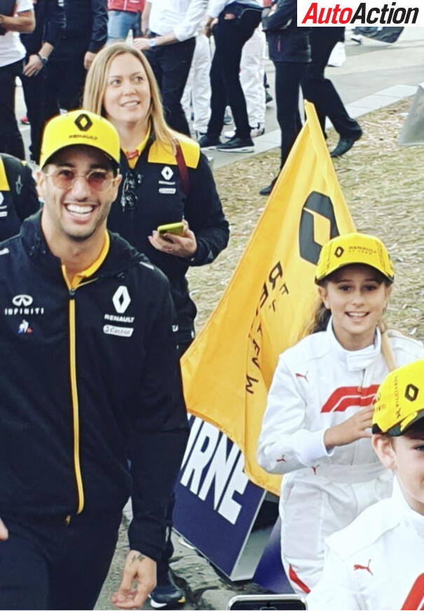 Daniel Ricciardo and Joanne Ciconte 2019 Aus GP