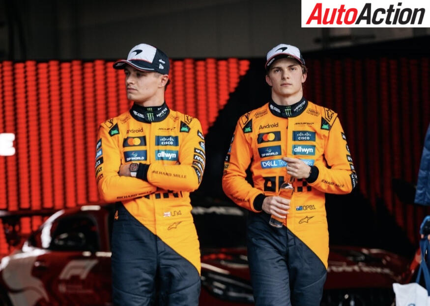 Oscar Piastri and Lando Norris, McLaren. 2025 Japanese Grand Prix, F1 Qualifying. Image: McLaren.