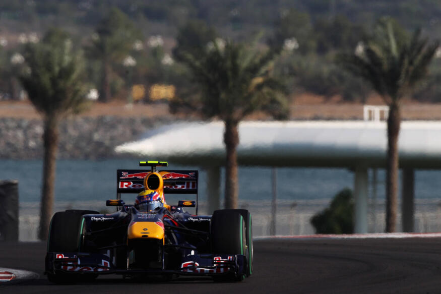 Webber at Abu Dhabi in 2010