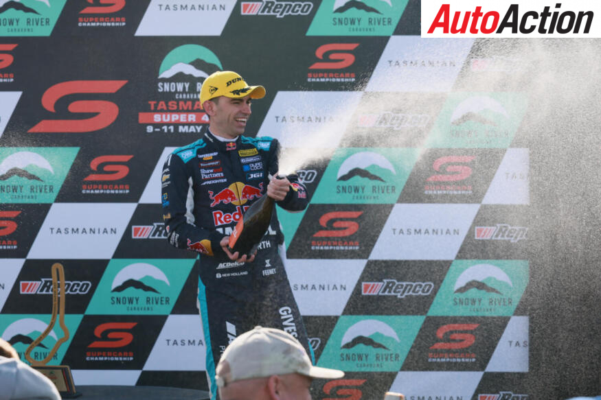 Feeney on Tasmania podium