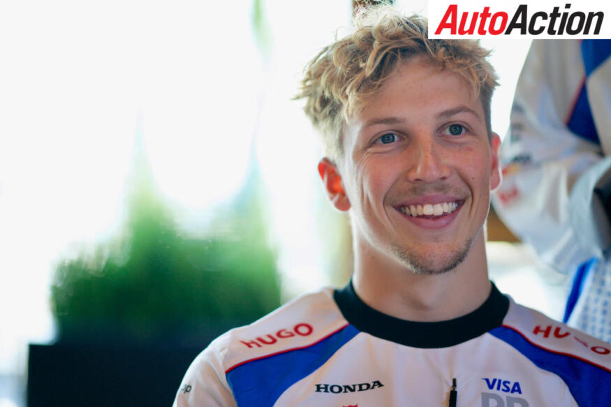 Liam Lawson, Visa Cash App Racing Bulls, looks on during Media Day ahead of the F1 2025 Monaco Grand Prix.
