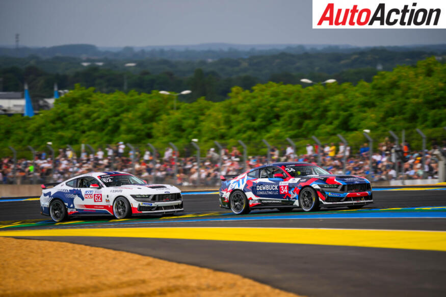 Mustangs racing at le mans