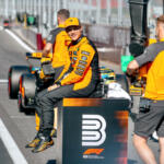 Oscar Piastri, McLaren, in parc ferme after qualifying third for the 2025 F1 Austrian Grand Prix.