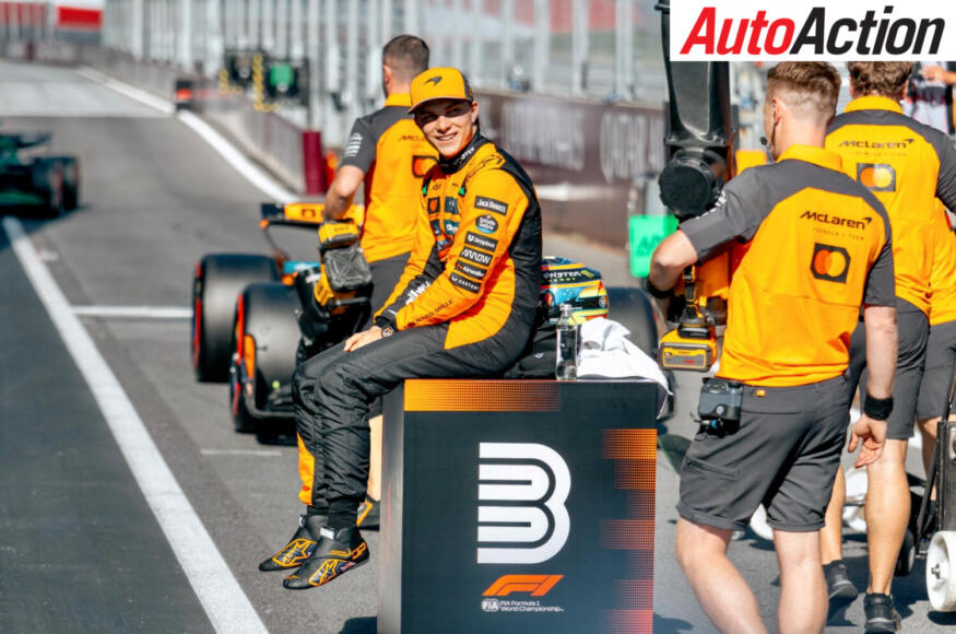 Oscar Piastri, McLaren, in parc ferme after qualifying third for the 2025 F1 Austrian Grand Prix.