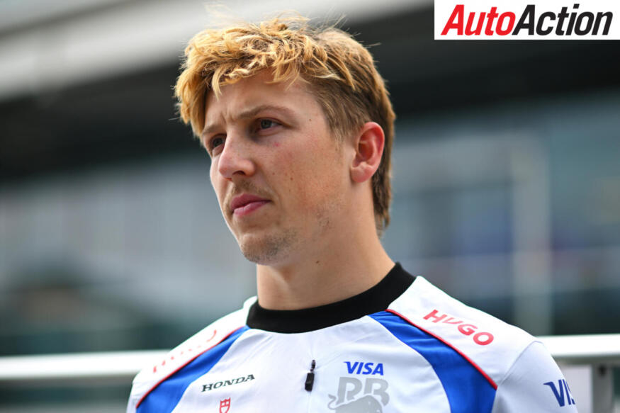 Liam Lawson, Visa Cash App Racing Bulls, looks on in the Paddock during Media Day ahead of the 2025 F1 Canadian Grand Prix.
