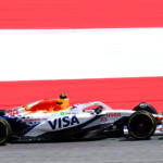 Liam Lawson, Visa Cash App Racing Bulls, on track during practice ahead of the 2025 F1 Austrian Grand Prix.