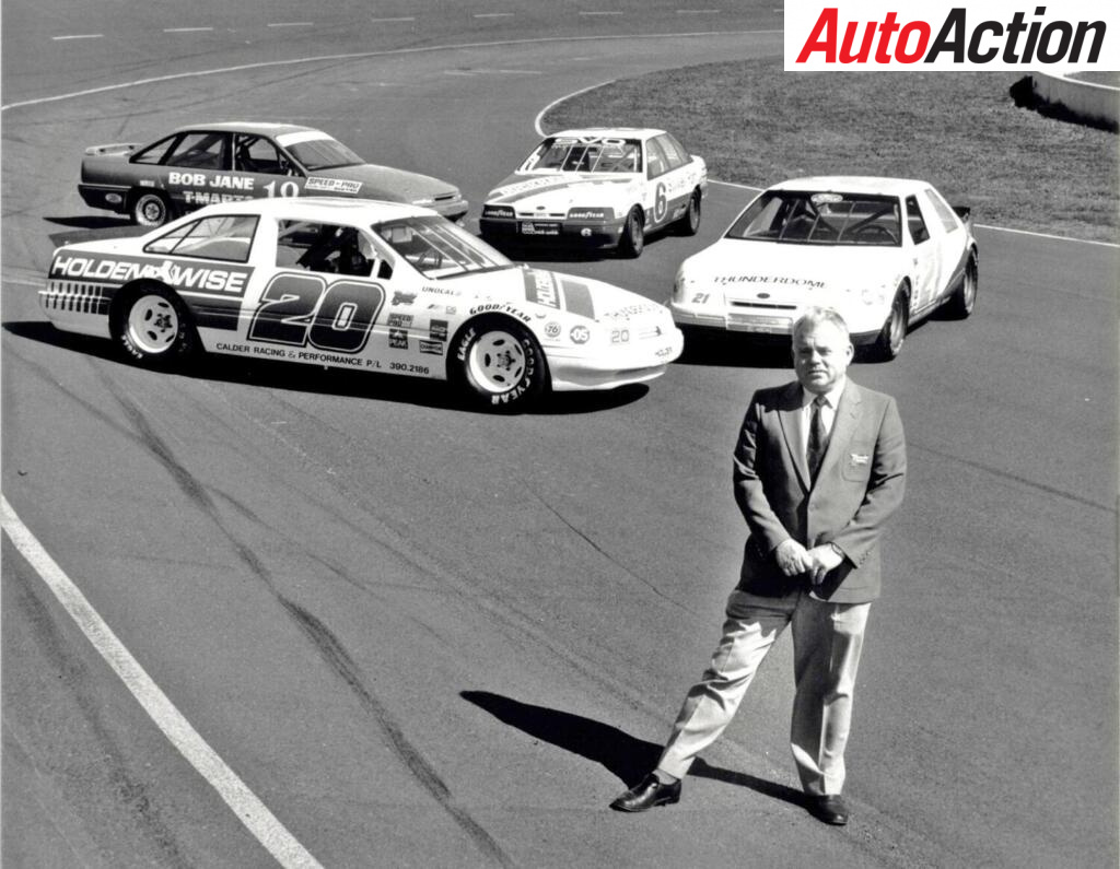 Bob Jane and the AUSCAR-NASCAR's on the Thunderdome-BW