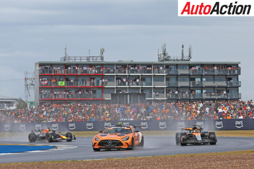 Piastri behind Safety Car