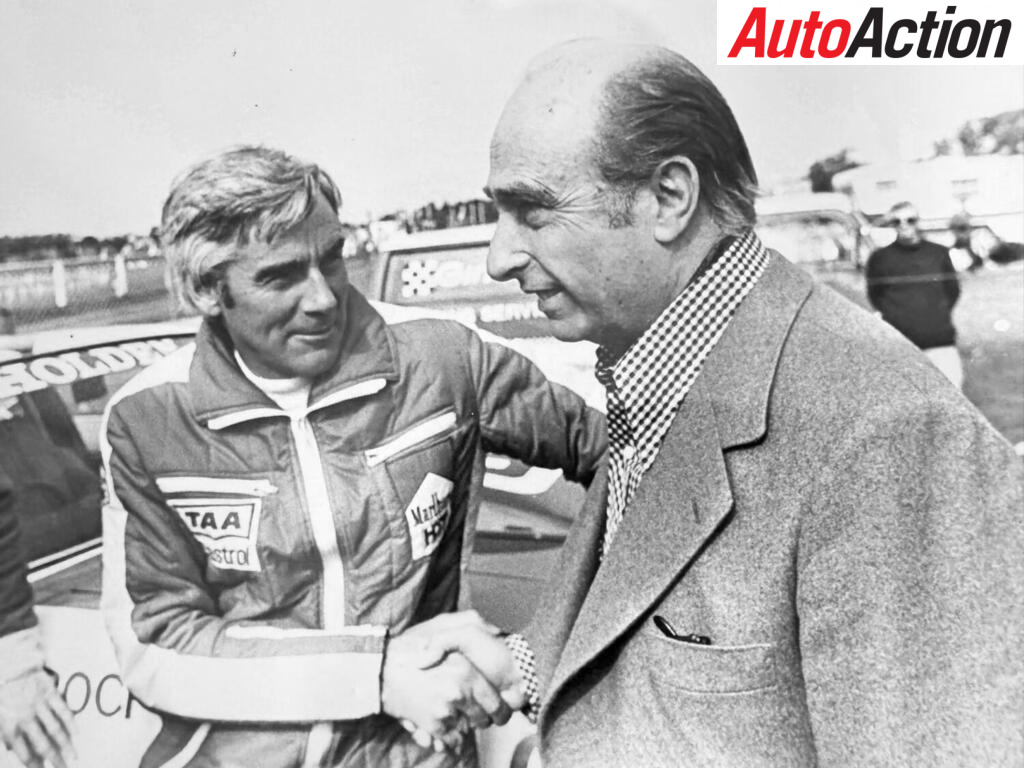 Meeting a legend-Sheppo was very pleased and proud to meet the great man of motorsport-Juan Manuel Fangio when he visited Australia in September 1978