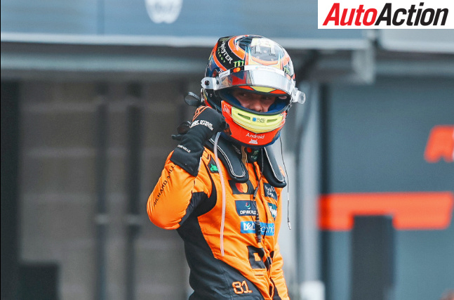 Piastri celebrates Spa win