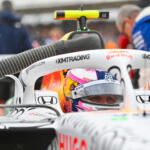 Liam Lawson, Visa Cash App Racing Bulls, looks ahead on the grid at the 2025 F1 British Grand Prix.