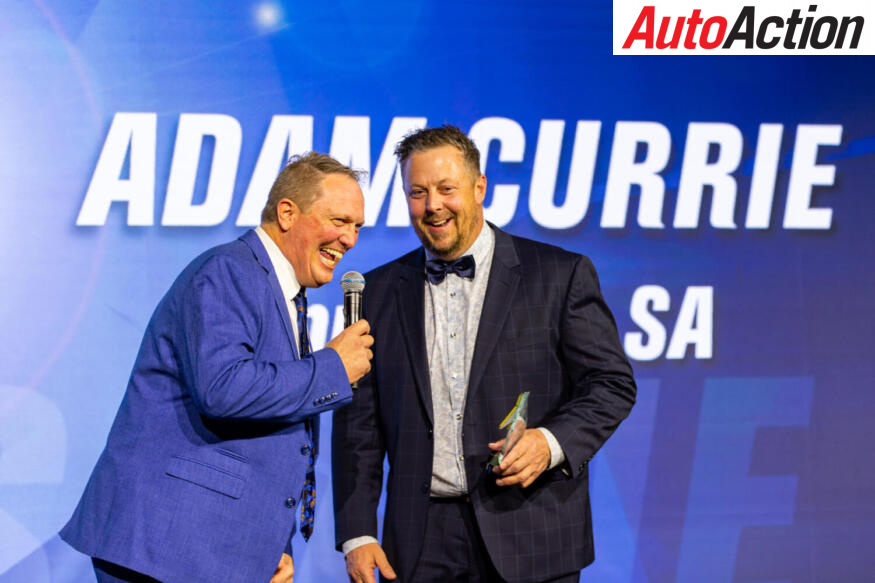 Currie with Mc Bennie Bishop