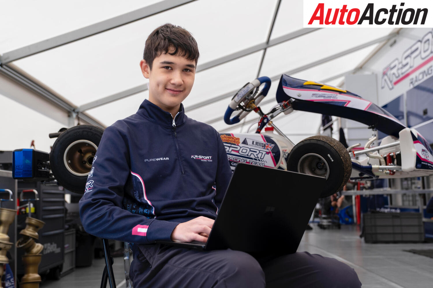 Kai Veitch in garage