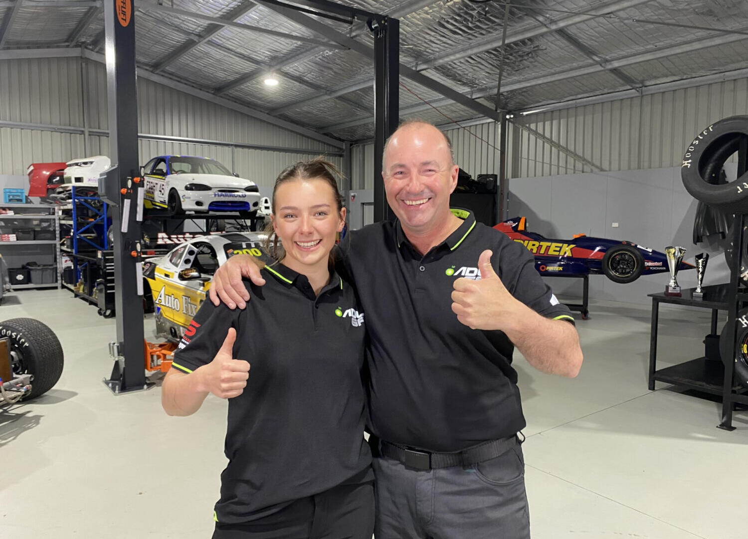Tabitha and Marcos Ambrose