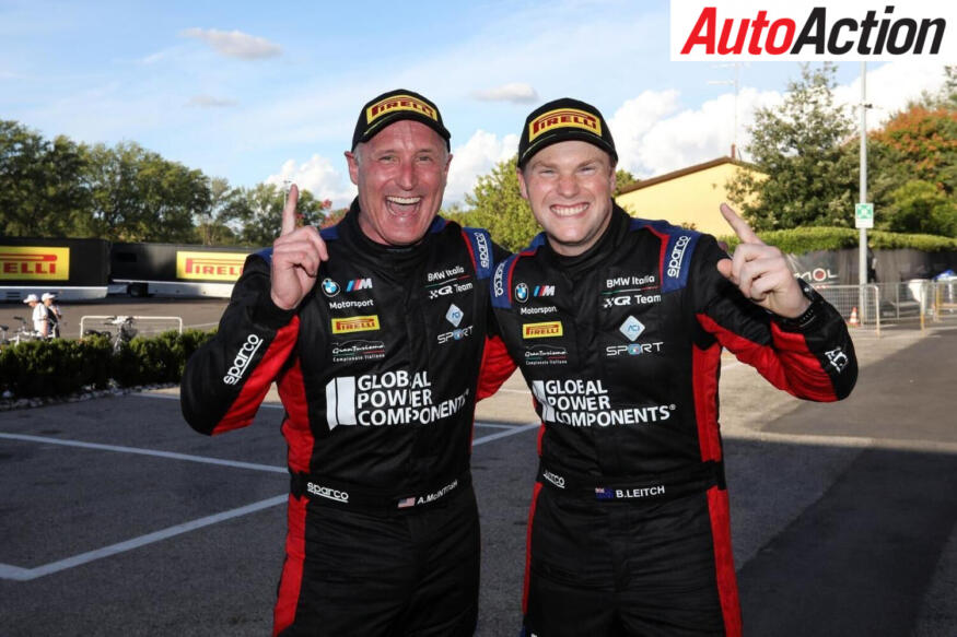Leitch celebrates podium