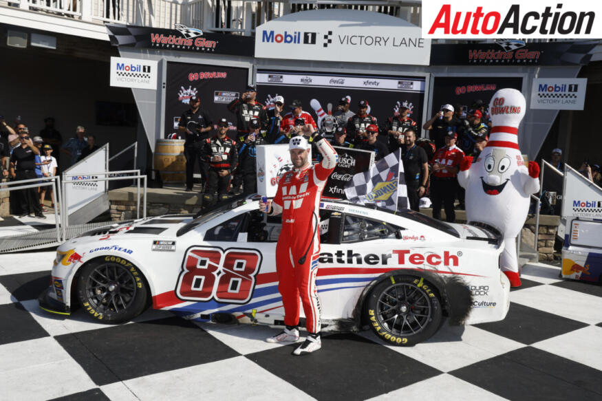 Shane van Gisbergen celebrates win