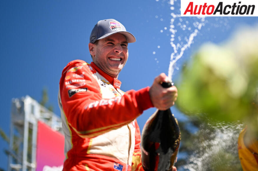 Will Power celebrates win