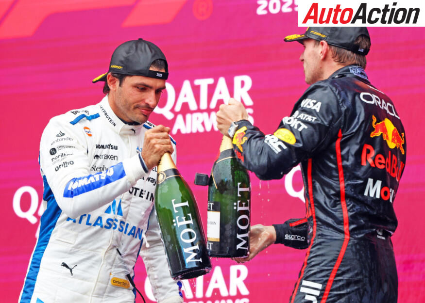 Carlos Sainz and Max Verstappen