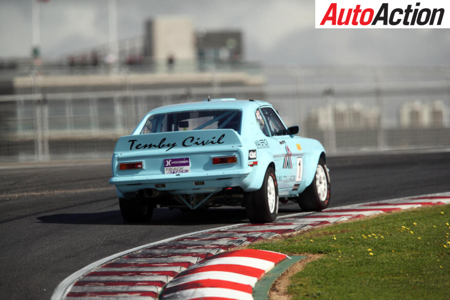 Adam Garwood driving the Capri