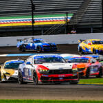 Cameron McLeod in the Mustang GT4 and Indianapolis Motor Speedway