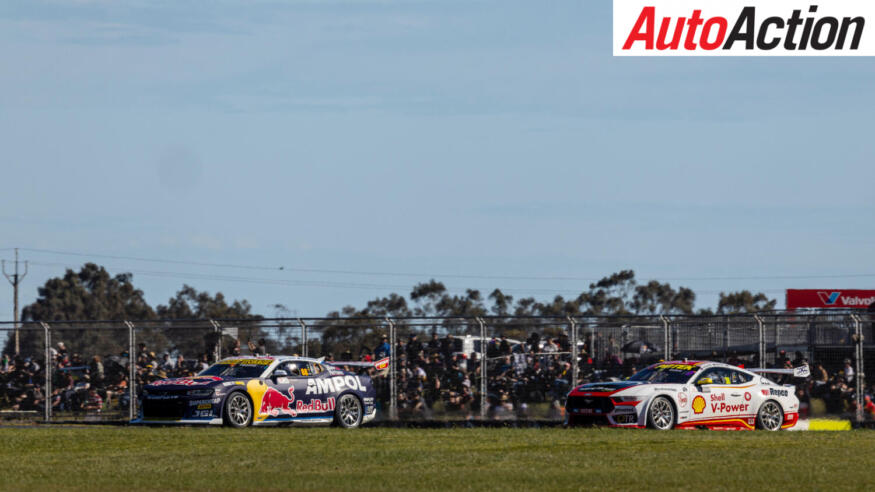 Jamie Whincup leads Todd Hazelwood