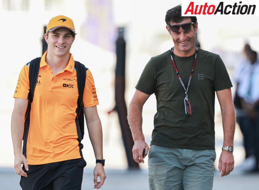 Oscar Piastri and Mark Webber