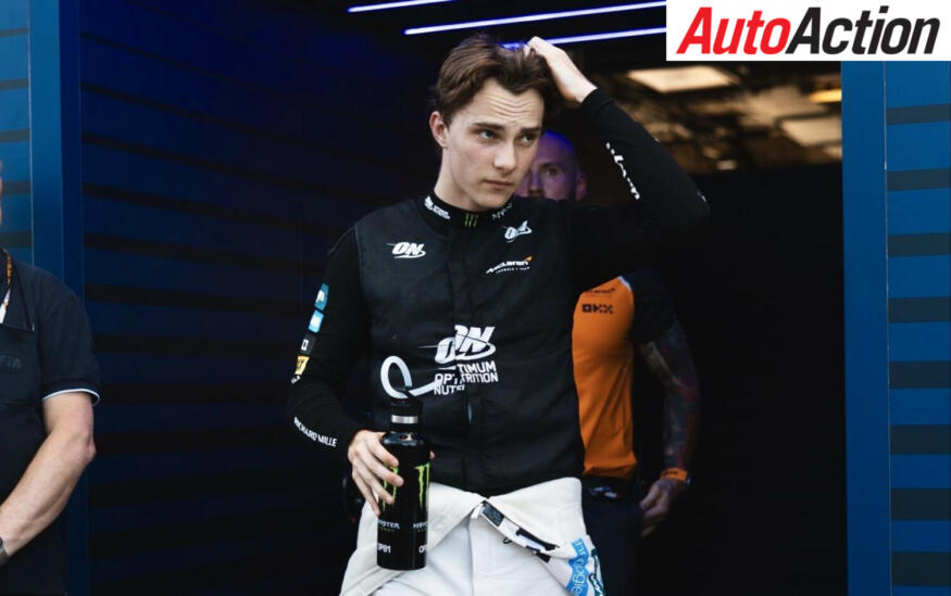 Oscar Piastri, McLaren, leaves the garage after Qualifying at the 2025 F1 United States Grand Prix.