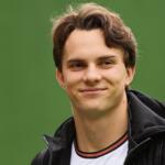 Oscar Piastri, McLaren, arrives in the paddock on Thursday at the F1 2025 Singapore Grand Prix.