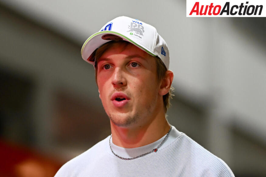 Liam Lawson, Visa Cash App Racing Bulls, walks in the Paddock during previews ahead of the 2025 F1 Singapore Grand Prix.