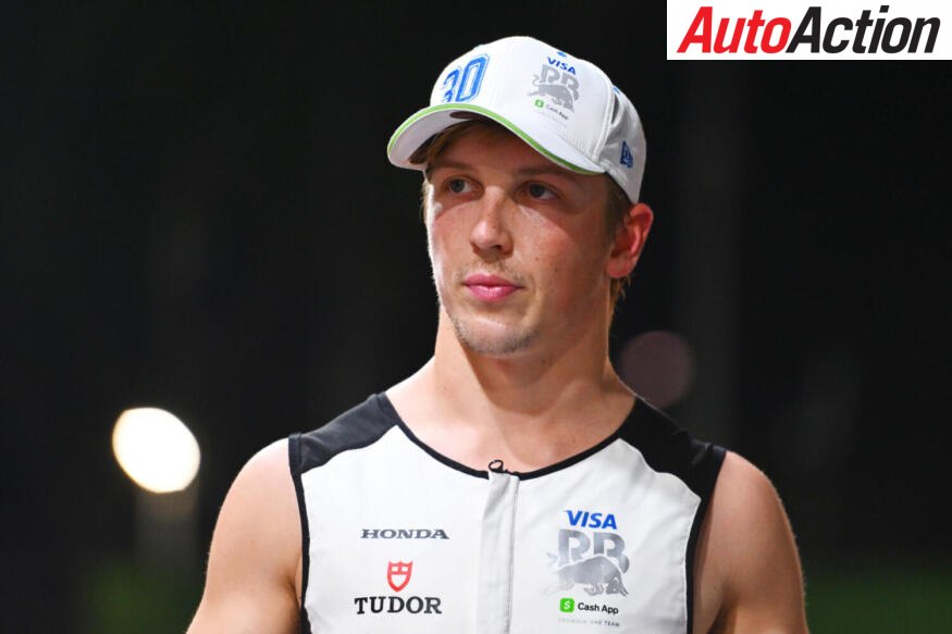 Fourteenth placed qualifier Liam Lawson, Visa Cash App Racing Bulls, looks on after qualifying ahead of the 2025 F1 Singapore Grand Prix.