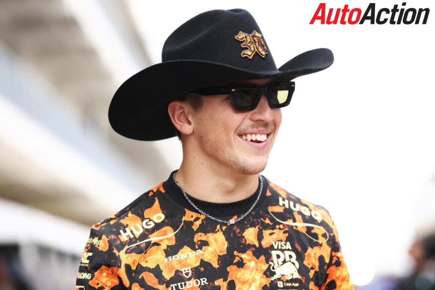 Liam Lawson, Visa Cash App Racing Bulls, walks in the Paddock during previews ahead of the 2025 F1 United States Grand Prix.