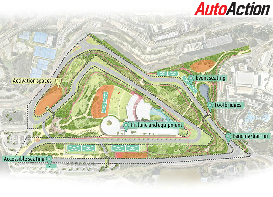 Perth Tracks Running Track map revealed for Perth street race - Auto Action