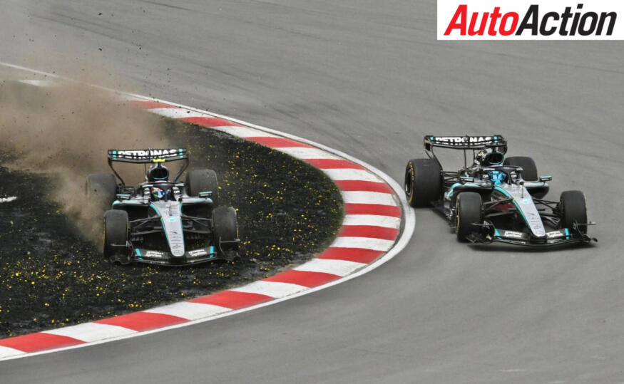 Mercedes teammates collide in “great cinema” Sprint battle