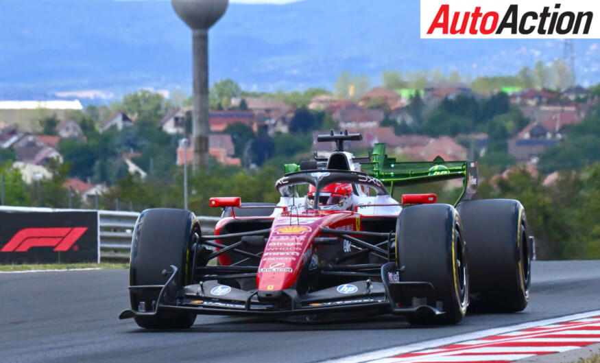 Leclerc leads scrappy Hungaroring opener