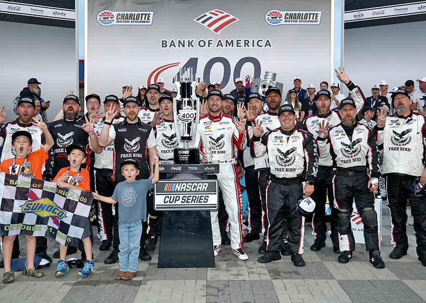 Briscoe wins Charlotte NASCAR thriller as SVG takes seventh